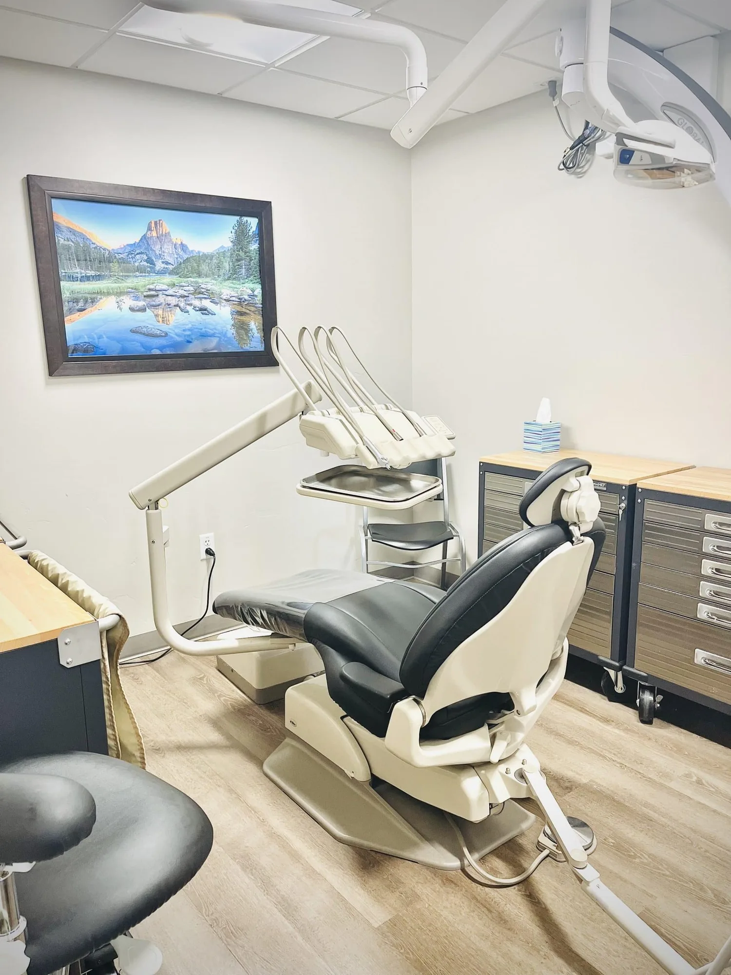 A treatment room at the Jackson office
